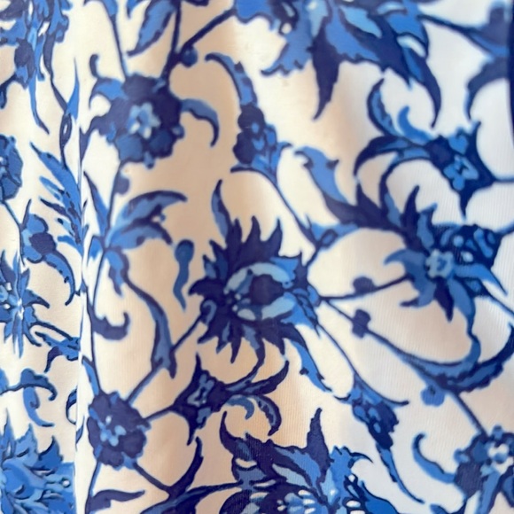 Floral Blue and White One Piece Blue Ruby Swimsuit - Picture 9 of 16